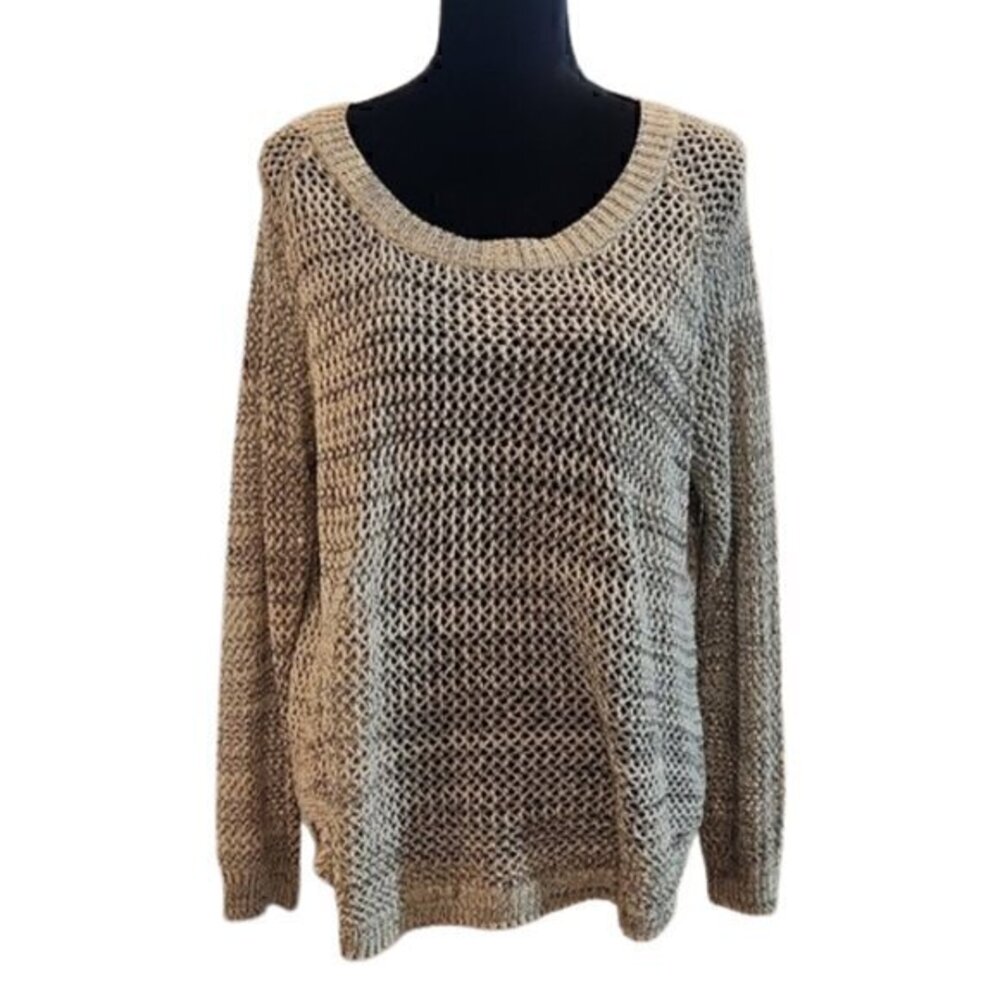 [Paper Crane] Gray Crew Neck Knit Sweater - Size L